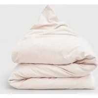erlich textil erlich textil Cotton Linen Select Bettdeckenbezug aus Bio-Baumwolle, Leinen Mix, made in Europe, Perlmutt, – Produktbild 1 von 3