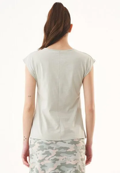 ORGANICATION ORGANICATION T-Shirt aus Bio-Baumwolle, Grün(olive branch), – Produktbild 4 von 4