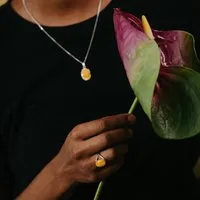 Himal Hemp Himal Hemp VULVA GEMS Silber Halskette mit Anhänger S mit biologisch abbaubarem 3D-Druck (Schmuck) – Produktbild 1 von 1