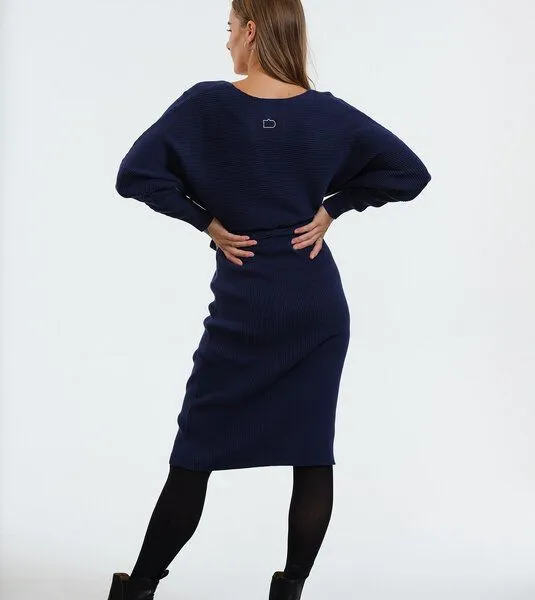 Gary Mash GARY MASH Strickkleid Aldina aus Bio-Baumwolle, Blau, – Produktbild 3 von 4