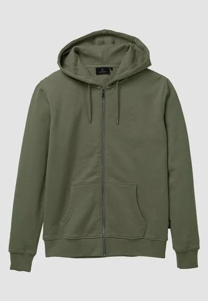 recolution Herren Sweatjacke aus Bio-Baumwolle - BIRCH - recolution, Dark khaki (grün), – Produktbild 1 von 1