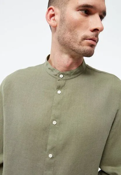Givn Berlin Givn Berlin Langarmhemd GBWES aus Leinen, Faded olive (linen), – Produktbild 3 von 3