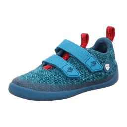 Affenzahn Affenzahn Knit Happy Petrol (blau) - Klettverschluss Schuh - Barfußschuhe KINDER, Blau für Kinder, türkis, Größe 35 EU – Produktbild 1 von 1
