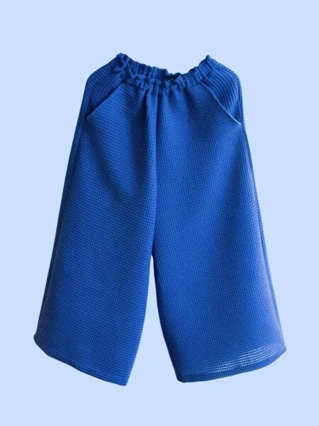 Ecostories Ecostories weite Hose Waffel, Royal, – Produktbild 3 von 4