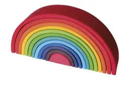 Grimms Grimms Großer Regenbogen aus Lindenholz, 12-teilig, bunt lasiert Maße 38 x 17,5 cm – Produktbild 1 von 1