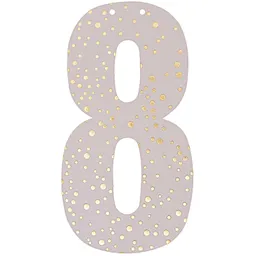 Rico Design Rico Design Zahl für Girlande 14cm 8 – Produktbild 1 von 1