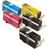 Memo memo Tintenpatronen ersetzt Canon PGI-520BK, CLI-521BK/C/M/Y, 5er-Set – Produktbild 1 von 1