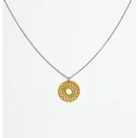 feinformart feinformart Kette mit Holzanhänger 'Spirit', Senfgelb (gelb), – Produktbild 1 von 1