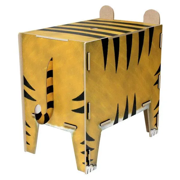 WERKHAUS WERKHAUS Hocker Vierbeiner, Tiger, – Produktbild 2 von 2