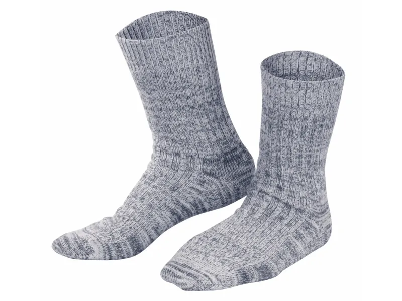 Living Crafts Living Crafts - Unisex Norwegersocken (50% Bio-Baumwolle; 48% Bio-Wolle; 2% Elasthan), Blau, – Produktbild 1 von 3