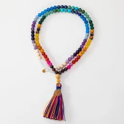 Divasya Divasya Mala Kette "Rainbow Chakra" aus 20 verschiedenen, bunten Kristallen – Produktbild 1 von 1