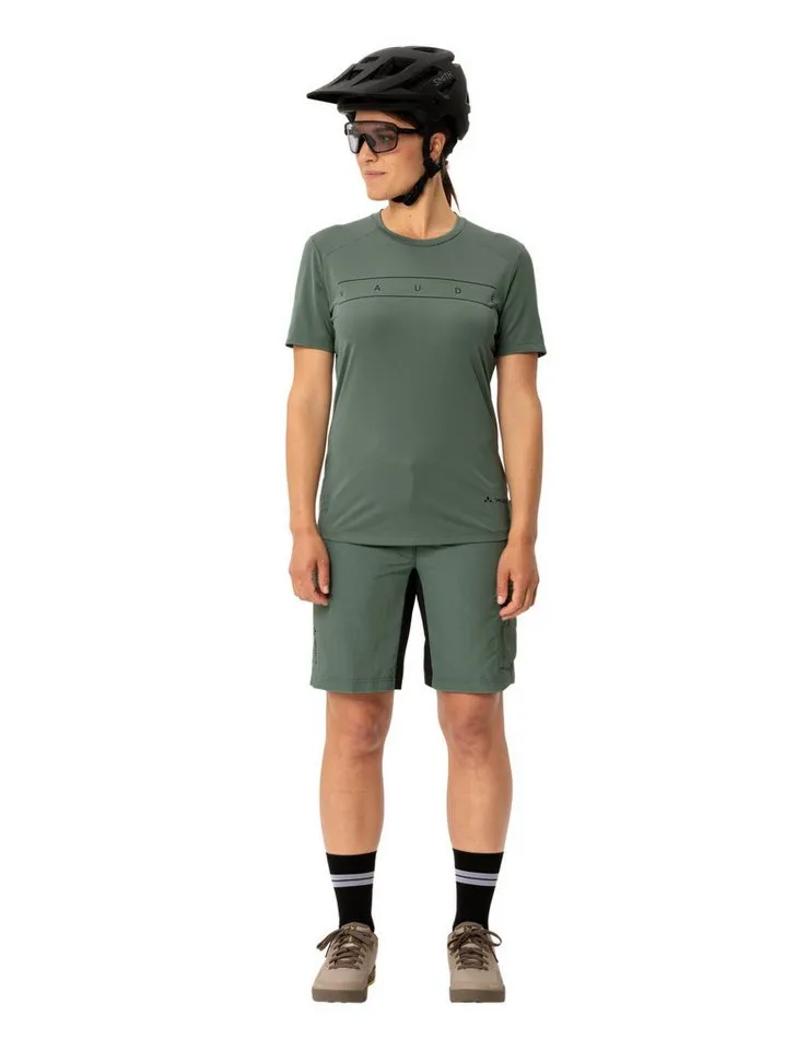 Vaude Vaude Funktionsshirt Wo Qimsa Logo Shirt sportlicher Schnitt, Kurzarm, sportlich, für Sport und Outdoor, Grün, – Produktbild 5 von 5
