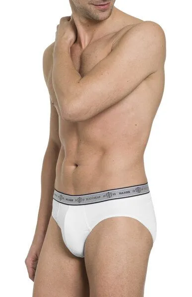 Haasis Bodywear Haasis Bodywear Herren Slip ohne Eingriff Single Jersey 3er Pack,Bio Baumwolle/Elasthan, Weiss, – Produktbild 4 von 4