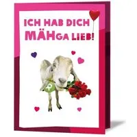 OxfamUnverpackt OxfamUnverpackt Spenden-Geschenk "Ziege" (Grußkarte zum Liebe zeigen mit Magnet) – Produktbild 1 von 1