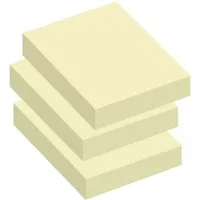 Info Info Haftnotizen "Powernotes" 3 x 100 Blatt, 50 x 40 mm, gelb – Produktbild 1 von 1