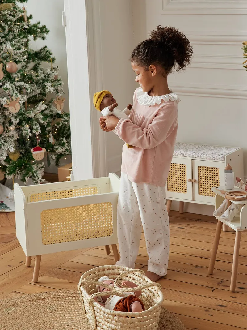 Vertbaudet Puppenbett PETITE POESIE, Weiß, – Produktbild 3 von 4