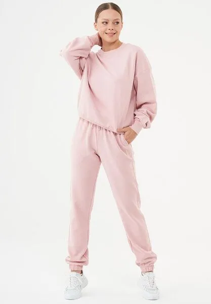 ORGANICATION ORGANICATION ESSENTIALS-BUKET- Soft Touch Sweatshirt aus Bio-Baumwolle, Dusty pink, – Produktbild 2 von 4
