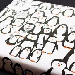 Bow & Hummingbird Bow & Hummingbird Geschenkpapier Pinguinparade – Produktbild 1 von 1