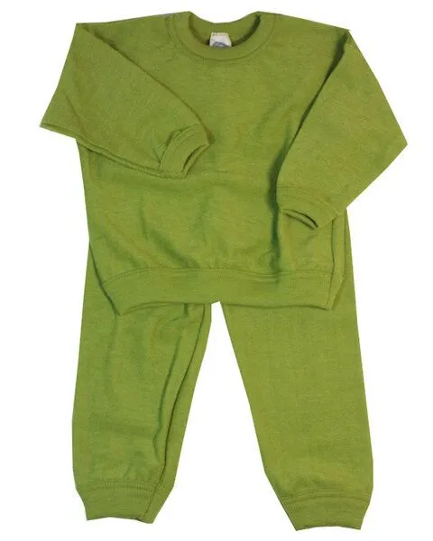 Cosilana Cosilana Kinder Frottee Schlafanzug kbT-Schurwolle, Gruen, – Produktbild 1 von 1