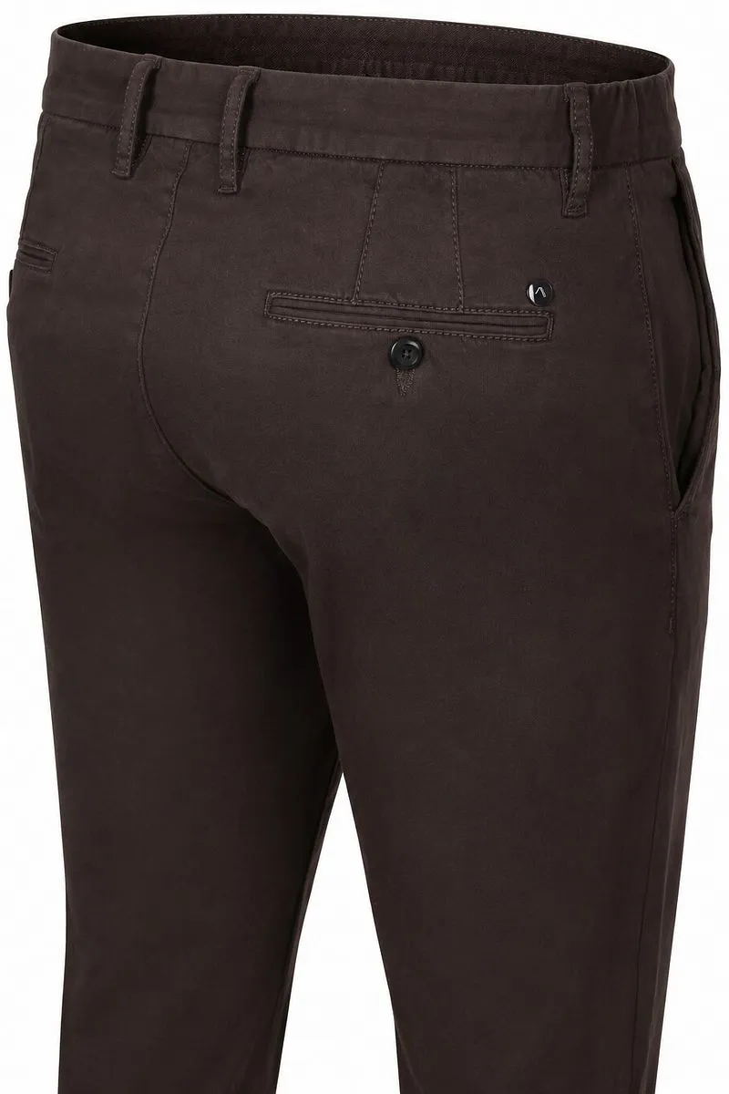 Alberto Alberto Rob Chino Super Stretch Braun - Größe W 32 - L 32, Braun, – Produktbild 1 von 3