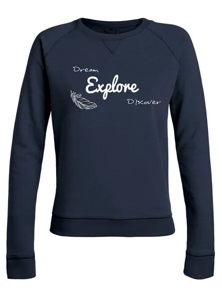 Human Family Human Family Damen Sweatshirt "Everyday Explore", Navy, – Produktbild 2 von 2