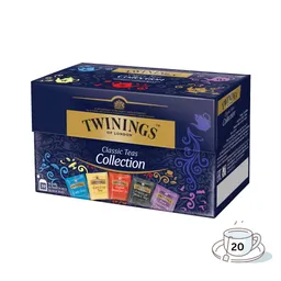 Twinings Twinings Classic Teas Collection, Auslese von 5 Schwarztee-Mischungen, 20 Teebeutel, 40g – Produktbild 1 von 1
