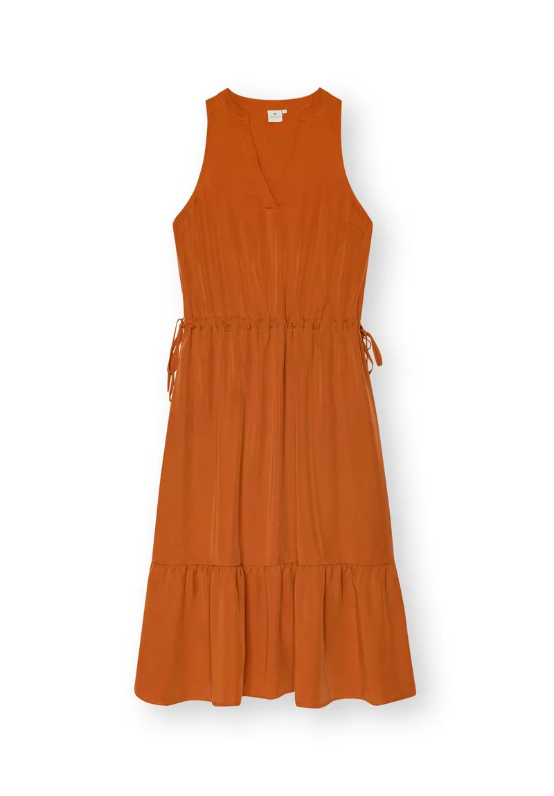 Lovjoi LOVJOI Damen vegan Maxikleid Ramaria Dark Amber, Dunkelorange, – Produktbild 1 von 2