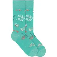 von Jungfeld VON JUNGFELD Bio-Socken 'Coral', deep aqua, Gr. 43/46 – Produktbild 1 von 1