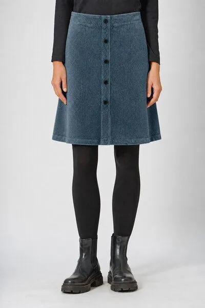 HempAge HempAge Rock mit Pepita-Muster Hanf/Biobaumwolle, Dove (blau), – Produktbild 2 von 4