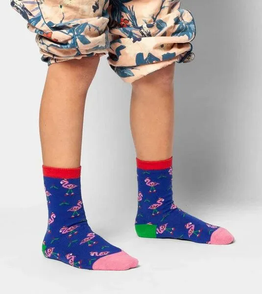 DillySocks DillySocks Kindersocken Lil Flamingo Fest aus Biobaumwoll-Mix, Blau, – Produktbild 3 von 4