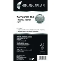 Chronoplan Chronoplan Terminplaner Chronoplan Wochenplan Midi 2027 1 Woche/2 Seiten in Zeilen, Weiß, – Produktbild 6 von 6