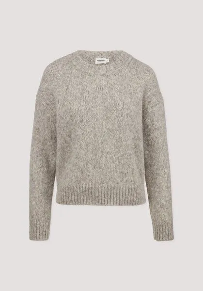 hessnatur hessnatur Strick Pullover Relaxed aus Alpaka mit Bio-Baumwolle, Naturgrau, – Produktbild 4 von 4
