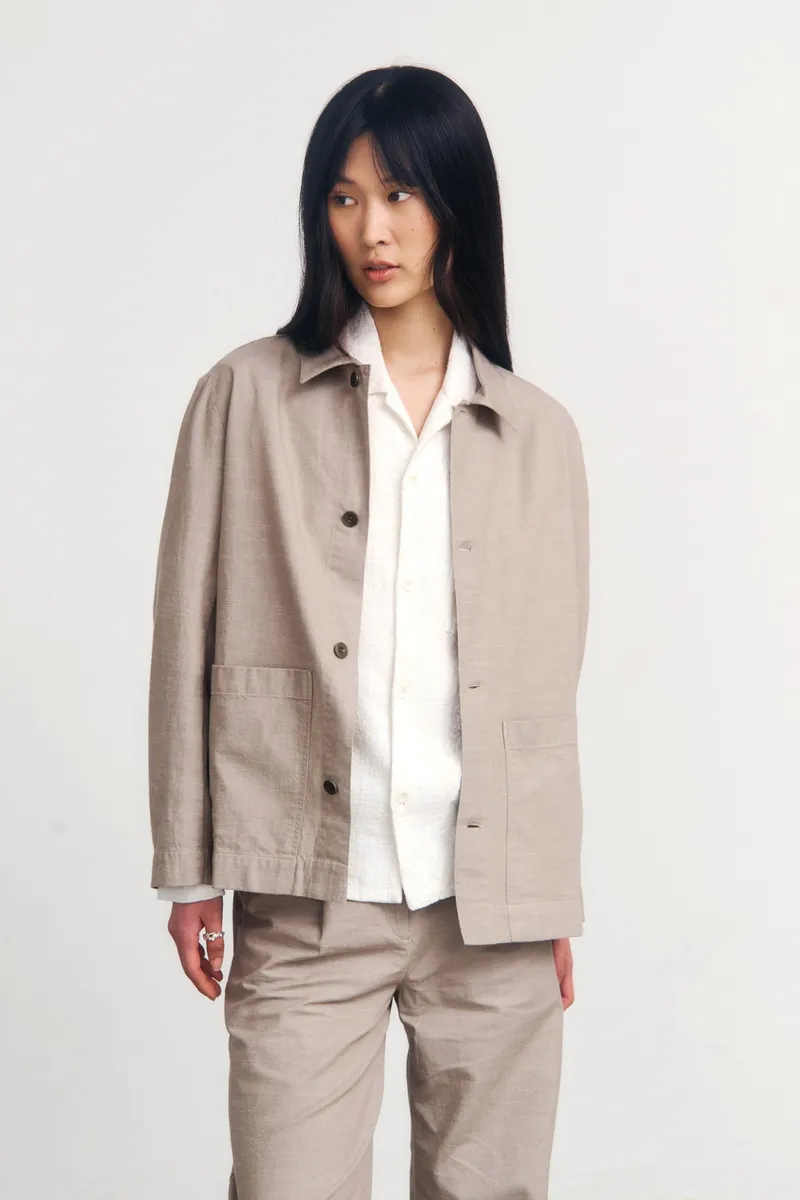 Rotholz Rotholz Damen vegan Jacke Workwear Grau Braun, Beige, – Produktbild 2 von 2