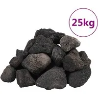 VIDAXL VidaXL Lavagranulat Schwarz 5-8 cm 25 kg – Produktbild 1 von 1