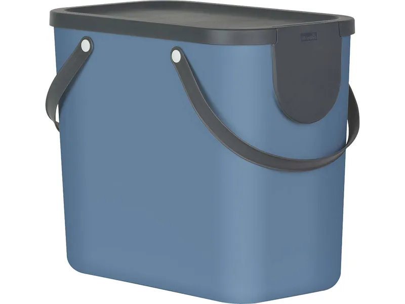 rotho rotho Abfallbehälter "ALBULA" aus Recyclingkunststoff, 25 l, horizon blue – Produktbild 2 von 5