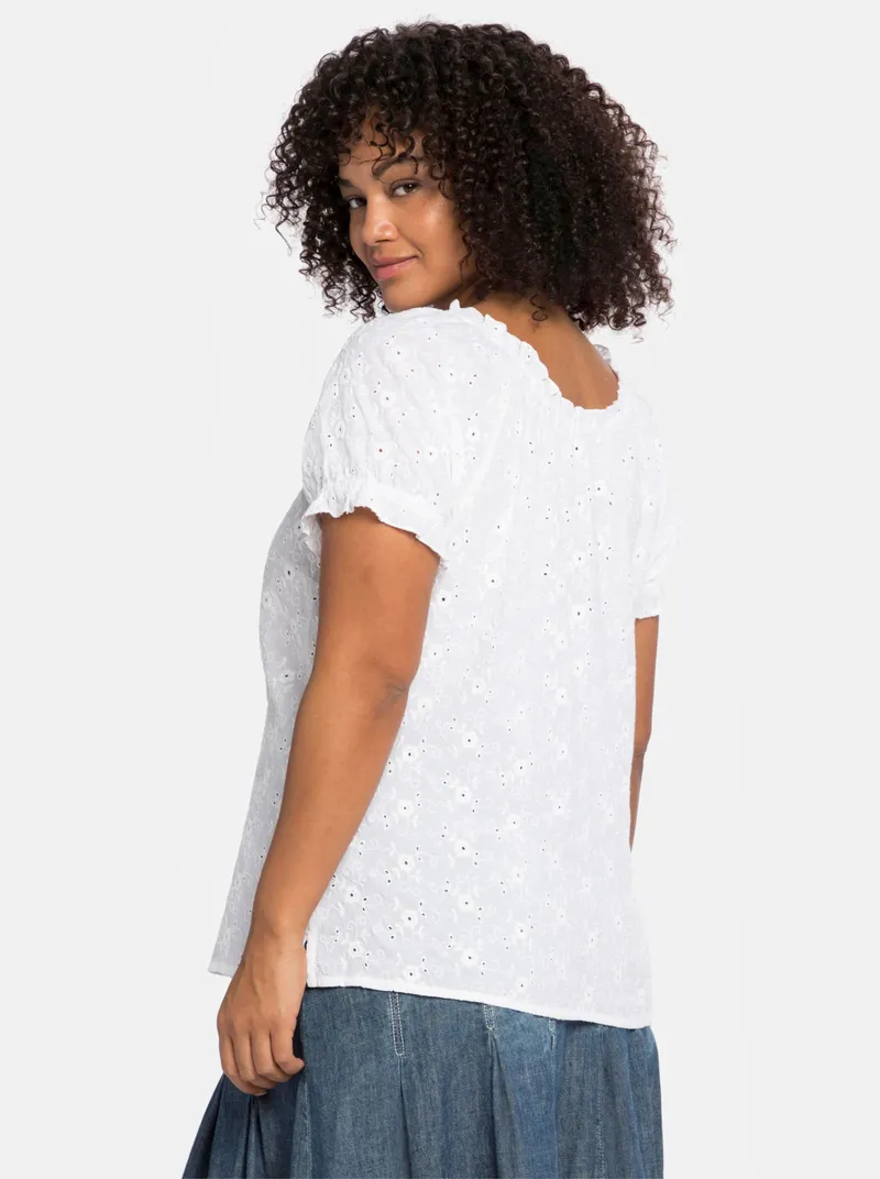 sheego by Joe Browns Tunika, Weiß, – Produktbild 3 von 3