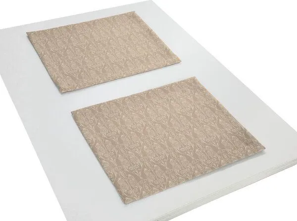 Nature by Adam Nature by Adam Tischset 2er Pack aus 100% Bio-Baumwolle - Little Parrot, Hellbraun, – Produktbild 2 von 4