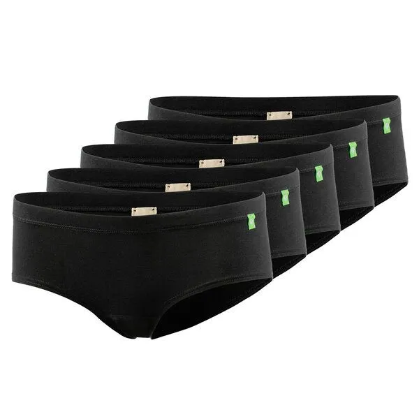 kleiderhelden kleiderhelden HipHopster 5er Pack Unterhose, 5x schwarz, – Produktbild 1 von 4