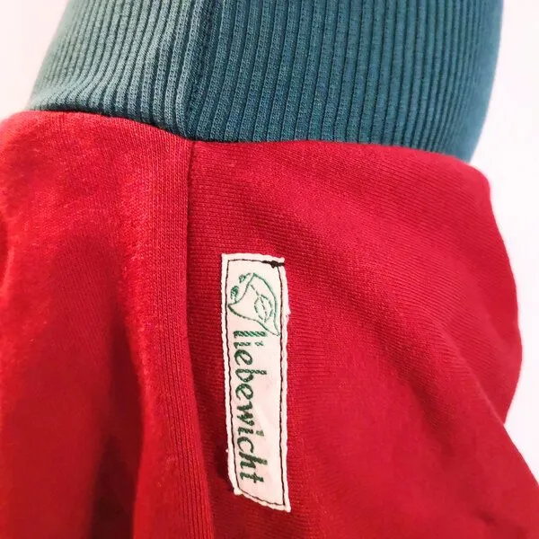 liebewicht liebewicht Yogahose Pumphose Bio Sweat, Red, – Produktbild 4 von 4