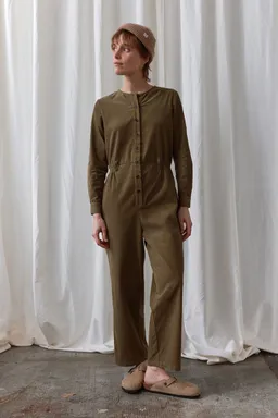 TWOTHIRDS TWOTHIRDS Damen vegan Jumpsuit Viper Moosgrün – Produktbild 1 von 1