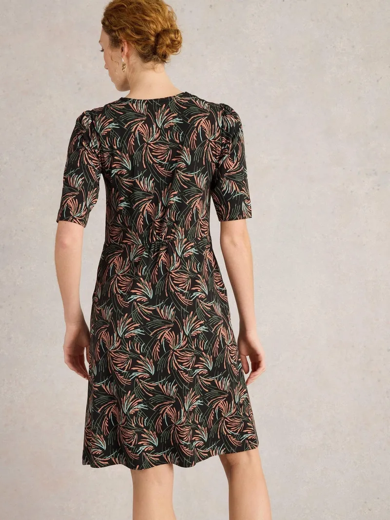 White Stuff White Stuff Jerseykleid Olivia, Schwarz print, – Produktbild 4 von 4