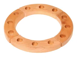 Grimms Grimms Kleiner Geburtstagsring aus Erlenholz, 4-teilig, geölt Durchmesser 22 cm – Produktbild 1 von 1