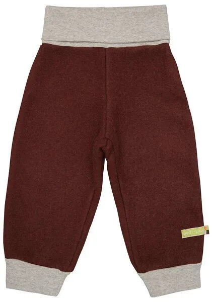 loud + proud loud + proud Babys & Kinder Wollfleece-Hose, GOTS-zertifiziert, Wood(braun), – Produktbild 2 von 2