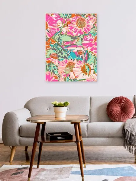 Photocircle Photocircle Poster / Leinwandbild - Pink Sunflowers – Produktbild 6 von 8