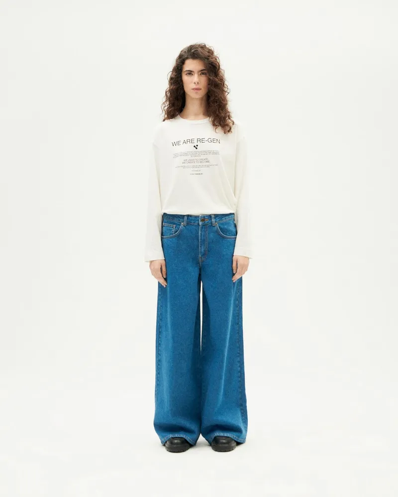thinking mu Thinking MU Damen vegan Jeans Hedda Blau, Blau, – Produktbild 1 von 2