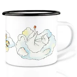 LIGARTI Emaille Tasse – Hettie & Friends – LIGARTI Tiermanufaktur – Produktbild 1 von 1
