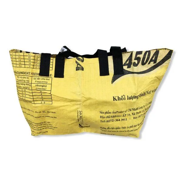 Beadbags Beadbags Große Einkaufstasche Ri42 recycelter Reissack, Gelb, – Produktbild 4 von 4