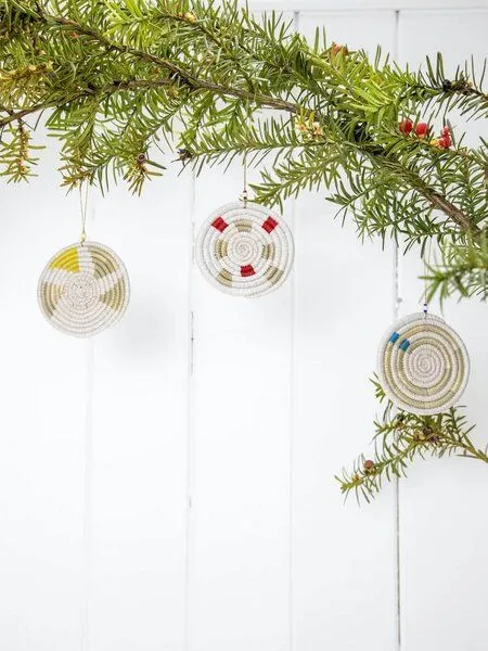 WomenCraft WomenCraft Christbaumschmuck & Dekoanhänger - 7cm, Inyabu gelb (gelb), – Produktbild 4 von 4