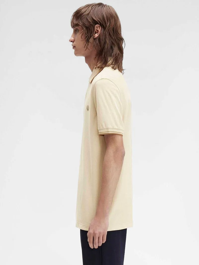 Fred Perry Fred Perry Polo Twin Tipped M3600 Beige - Größe S, Beige, – Produktbild 4 von 5