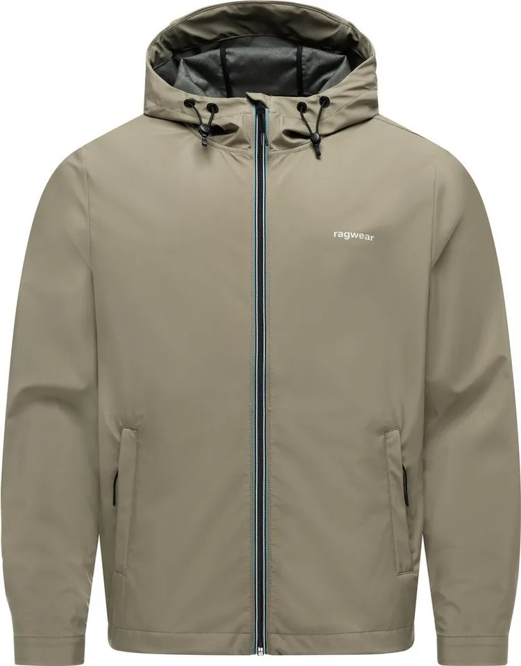 ragwear ragwear Softshelljacke Shellwie Bonded wasserdichte Herren Übergangsjacke mit Kapuze, Grün, – Produktbild 2 von 5